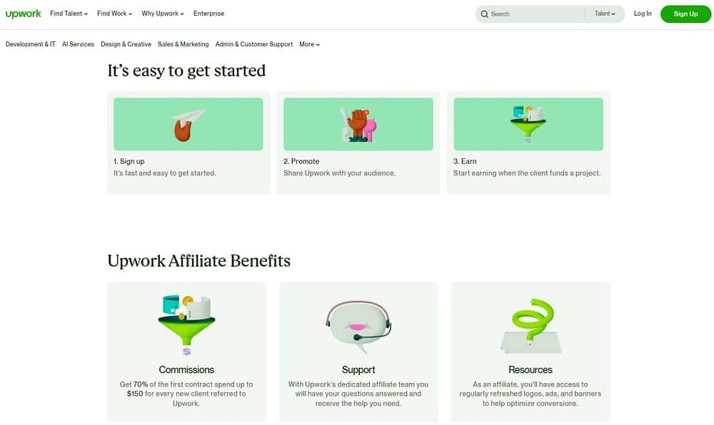 How to join Upwork’s affiliate program